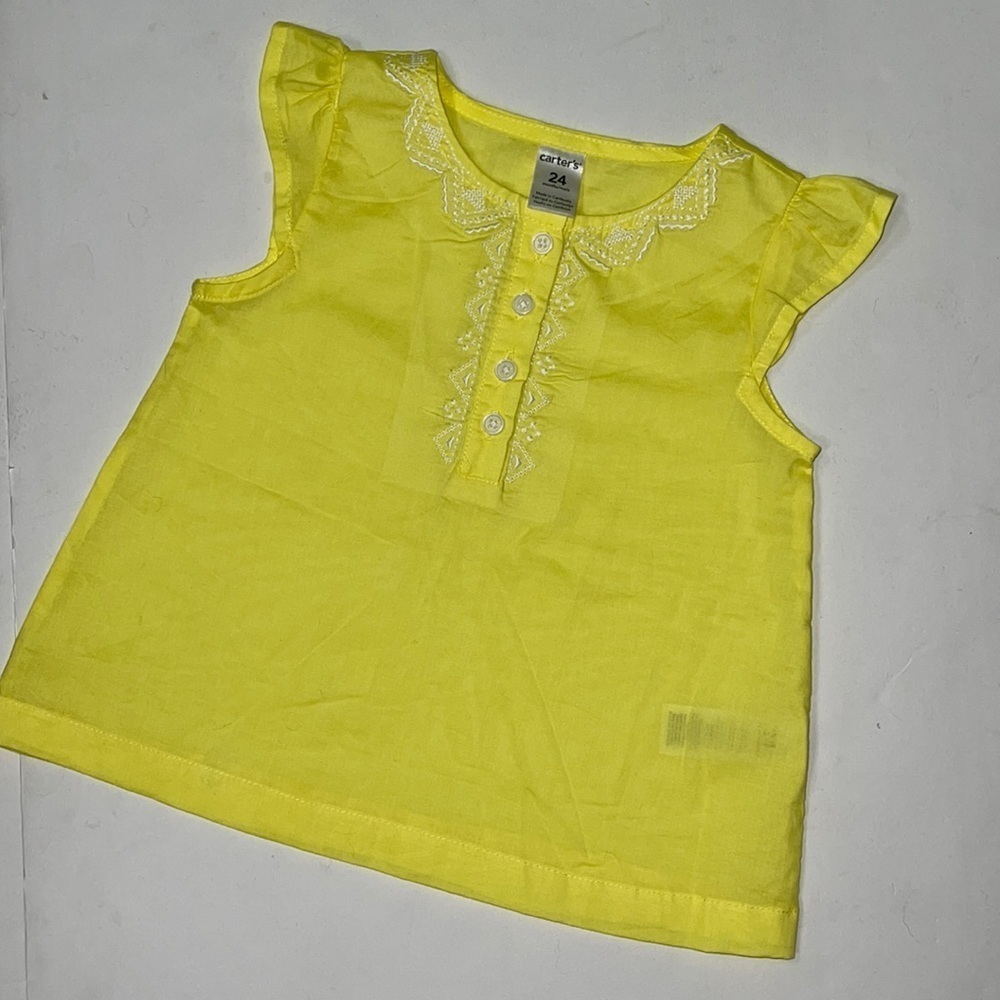 2/$20 CARTER’S YELLOW BLOUSE 24 MONTHS